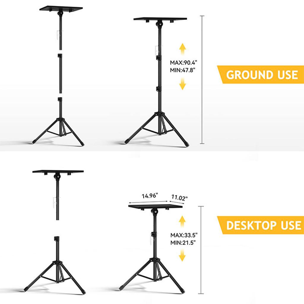 Projector stand floor tripod foldable telescopic portable tray bedside notebook stand