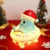 Christmas Resin Bathtub Bath Old Man Snowman Resin Decorative Lamp Christmas Party Gift