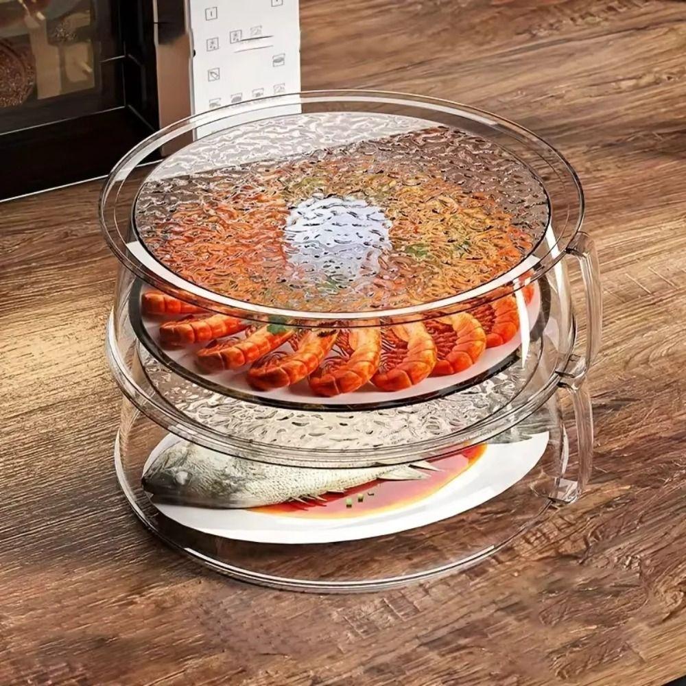 Stackable Food Insulation Cover Splash Bowl Cover Durable Vegetable Fruit Platter