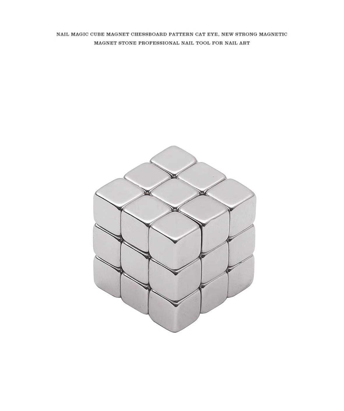 

2024 Кошачий глаз Железный камень 5мм Куб Магнит для нейл-арта