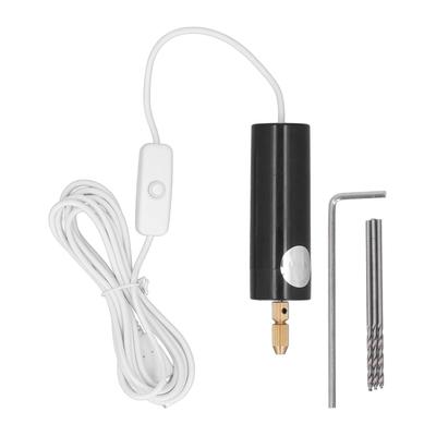 Elektrisches Mini-Handbohrer-Set, Mini-Handbohrer mit Bohrern, Sechskantschlüssel für Kunsthandwerk, Heimwerken
