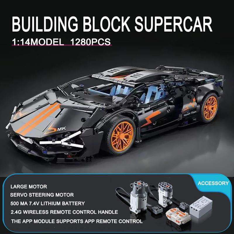 Technical APP Remote Control Moter Power Sport Car Building Blocks Bricks Speed Racing Supercar Sets Toys For Kids Models Gifts