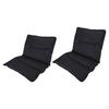 Beach Seat Floor Chair with Back Support Foldable Ground Folding Cushion for Lawn