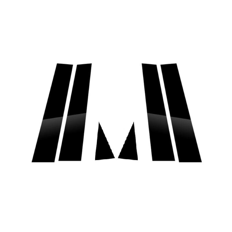 Carbon Fibre Fit for Chevrolet Trailblazer - Polished Pillar Posts Window Trim Cover BC Column