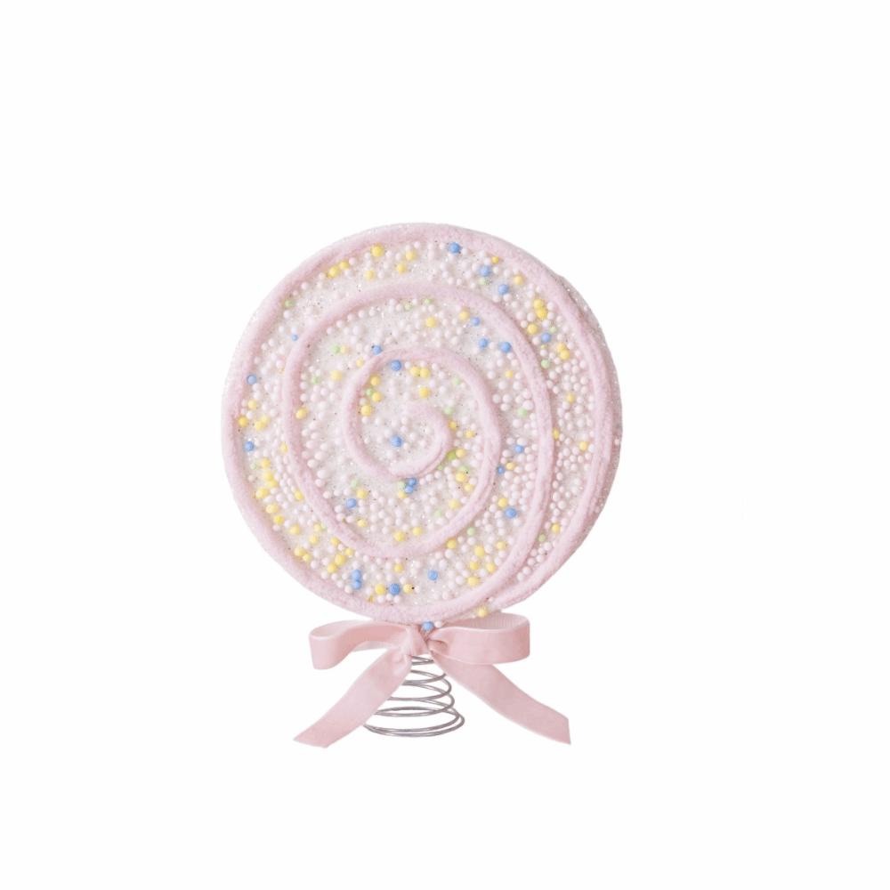Colorful Icing Design Candy Christmas Tree Topper Festival Party Scene Decoration New Year