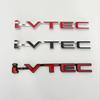 3D Chrome Metal Car Letters Rear Trunk Badge Emblem IVTEC Logo I VTEC Sticker For Honda City Civic Accord Jazz CRV  Accessories