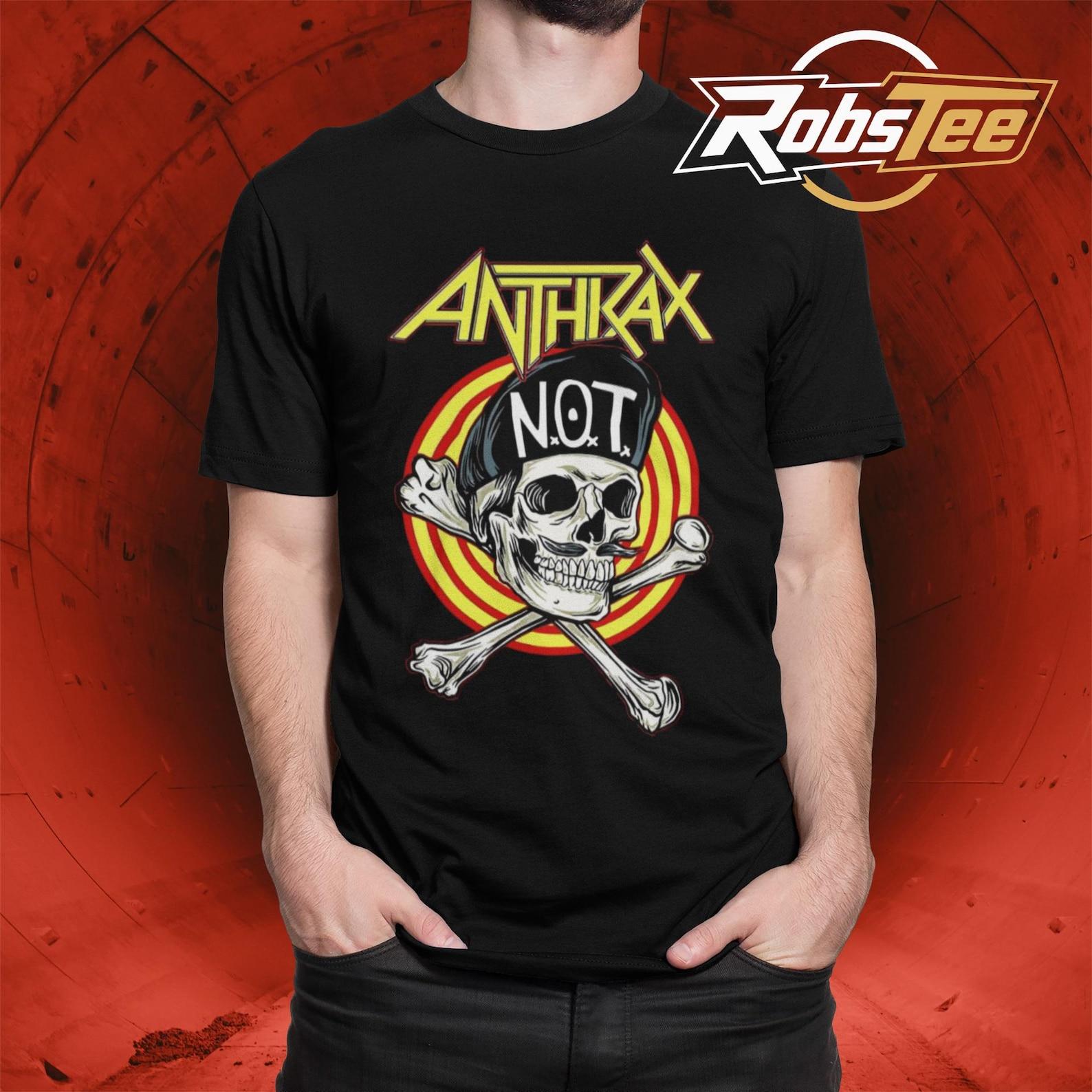 Anthrax Shirt, Persistence Of Time Graphic Tee, Vintage Thrash Metal Fan Gift 3XL