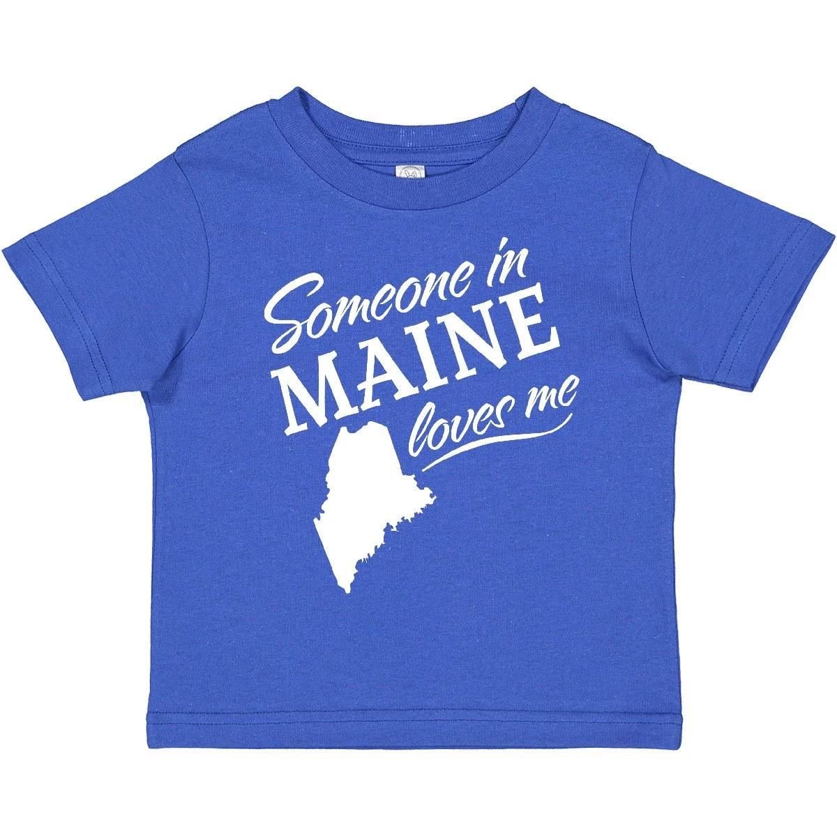 Inktastic Someone In Maine Loves Me Toddler T-Shirt Home Family Grandparents Kid 110