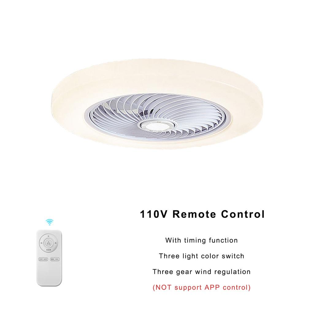 220V Remote Control APP Smart Ceiling Fan with Light Lamps Indoor Bedroom Modern Ultra-thin Decor 40W