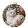 Embroidery Starter Set For Cats Lovers Featuring All Materials And For Creative Fun Home