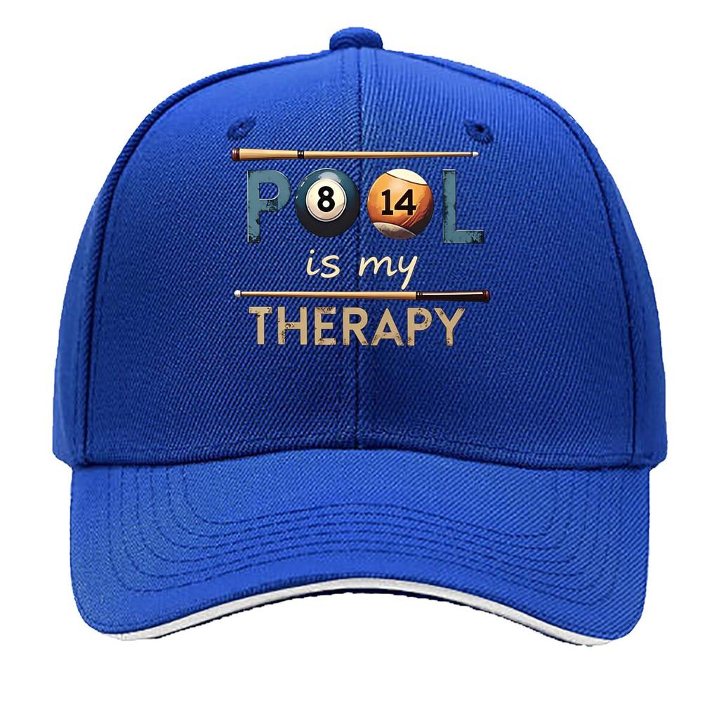 UnisexS Casual Baseball Cap with Pond is My Relax Design Billiard Cue Graphic Fabric Light Sandwich Baseball Cap