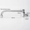 Kitchen Stove Faucet Rotatable Semi-Automatic Faucet Single Cold Water Taps 20/25/30cm  Single Cold Kitchen Swing Stove Faucet