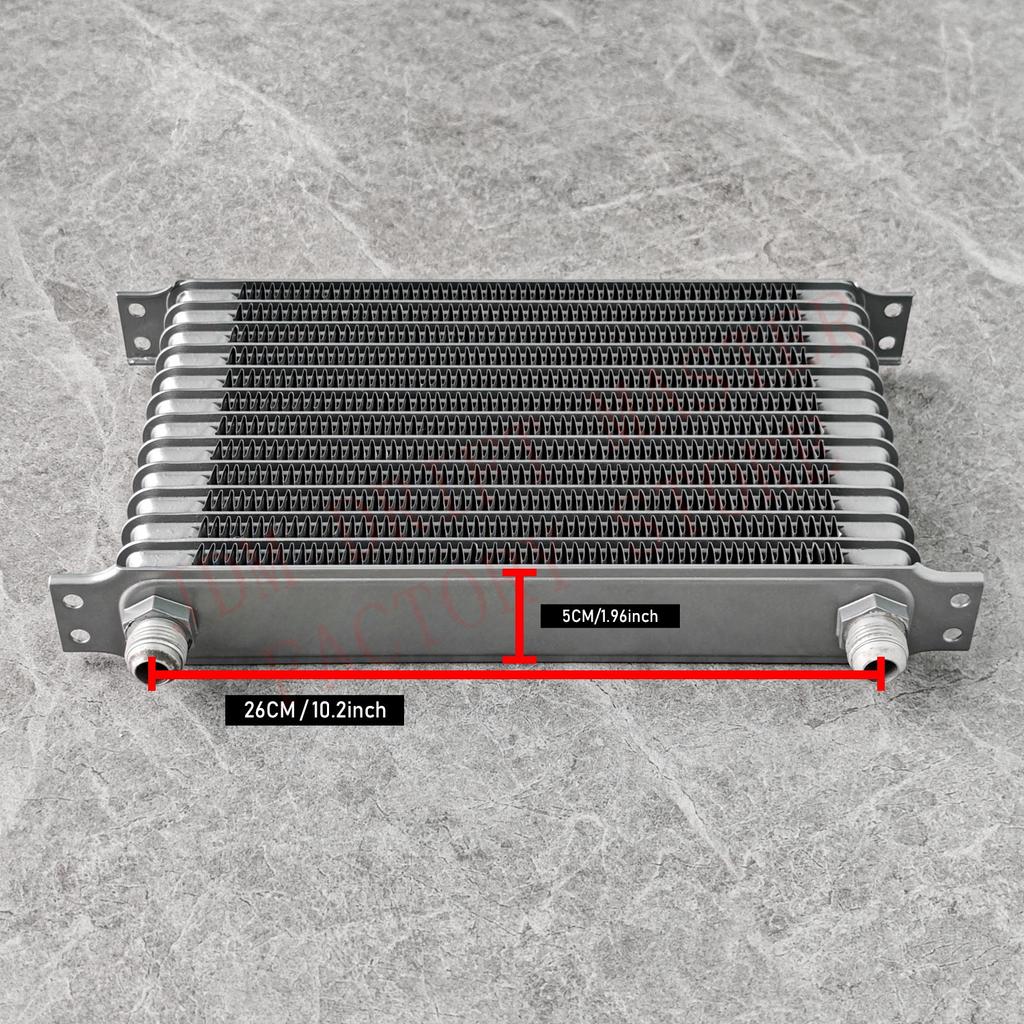7/10/13/Rows AN10 Oil Cooler Universal Japanese Style Aluminum Radiator Engine Transmission Oil Cooler