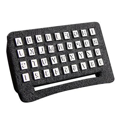 36PCS Alphabet Letter & Number Stamper Set Leather Stamping Tool Punch Stamps Knurled Non-slip