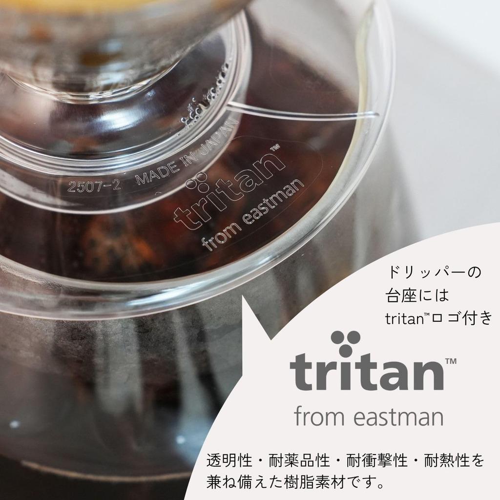 HARIO V60 Pour-Over Dripper 02 Clear Tritan Coffee Coffee Drip for 1-4 Cups, Conical Shape, BPA-Free, Dishwasher Safe, Made in Japan VDTA-02-T