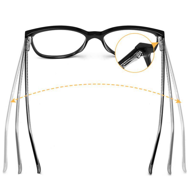 Spring Leg Blue Light Blocking Oval Myopia Eyeglasses With Degree Fashion TR90 Women Minus Sight Eyeglasses 0 -0.5 -0.75 To -6.0