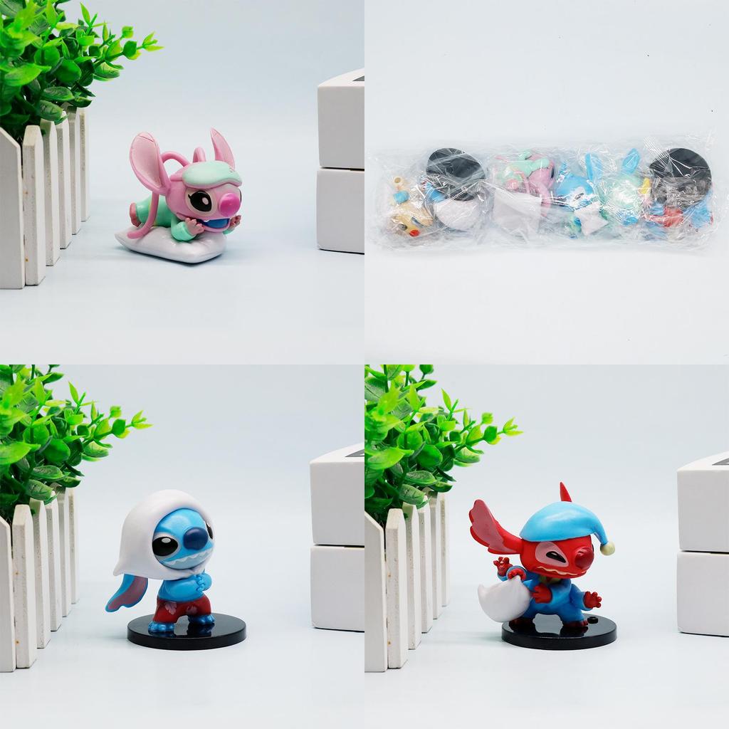 Stitch Reuben Angel Pajama Pillow Series Model Ornament Set For Kids And Fans