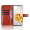 For Huawei P60 Pro/P60 Anti-Dust Crazy Horse Texture Wallet Phone Case PU Leather Phone Stand Cover