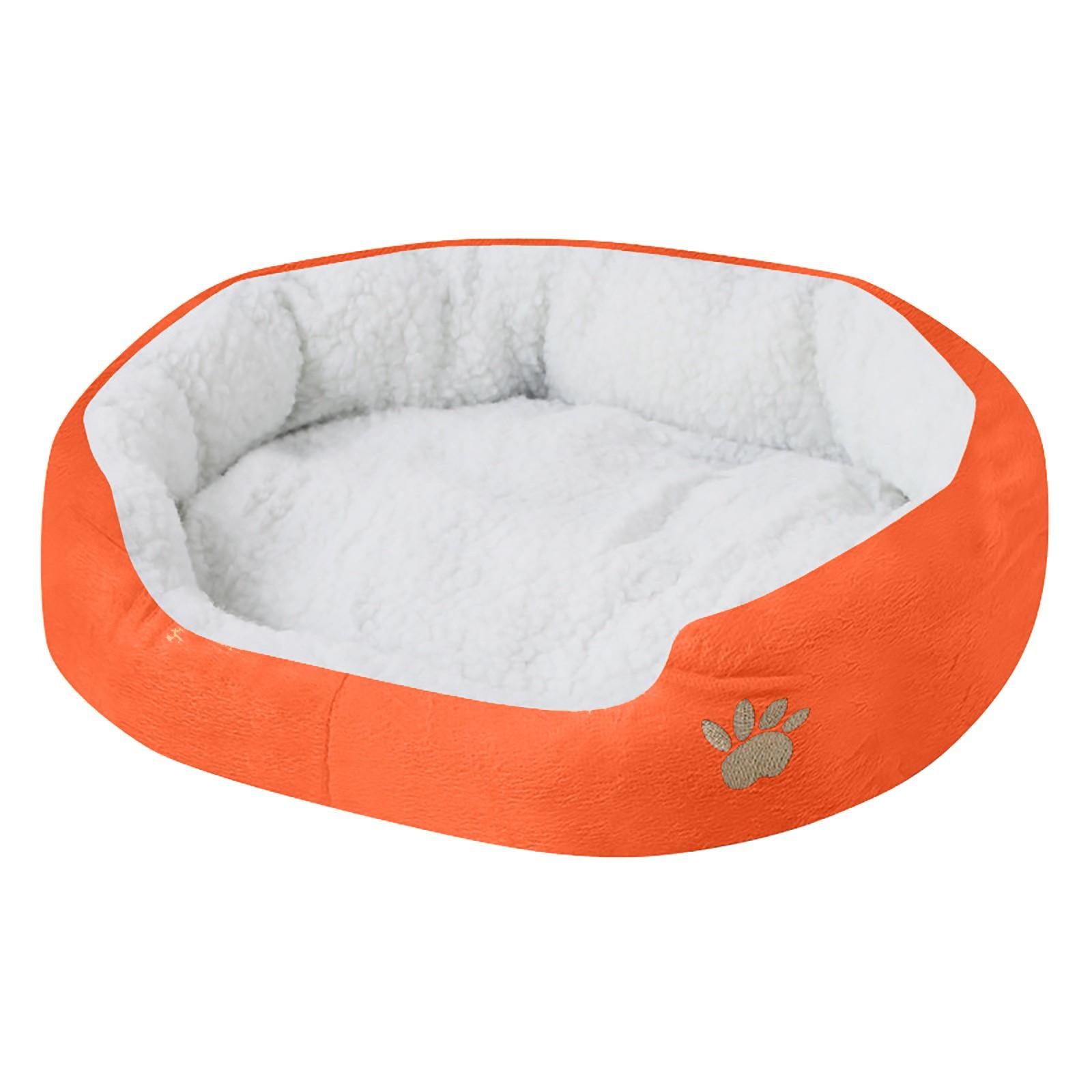 

Round Or Elliptical Fleece Bed, Suitable For Cats Or Puppies жовтий
