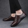 Italienische Marke Herren Echtleder Schuhe Massage Sohlen Pendeln Täglich Fahrschuhe Rutschfest Herren Business Casual Schuhe