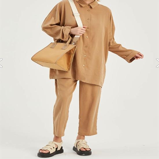 

Холщовая сумка Mıla светло-коричневого цвета