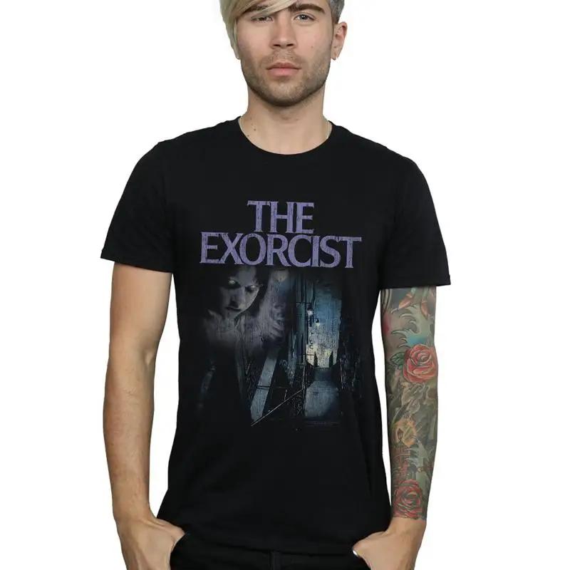 Мужская футболка Exorcist с потертыми шагами S разноцветный