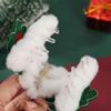 Snowflake Furry Hair Clips Non-Slip Hair Claw Clip Hair Jaw Clip Barrettes