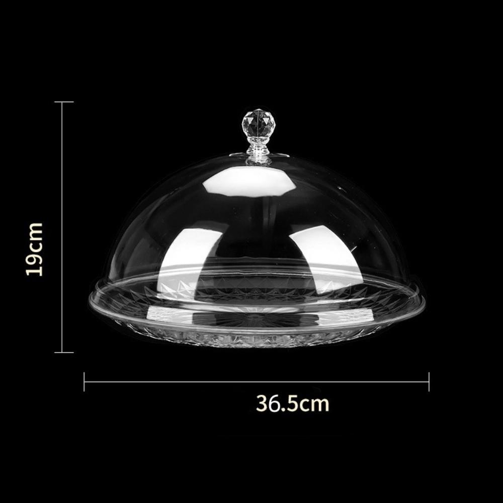 with Lid Cake Dome Plate PVC Cake Stand New Food Display Tray  Dessert Storage