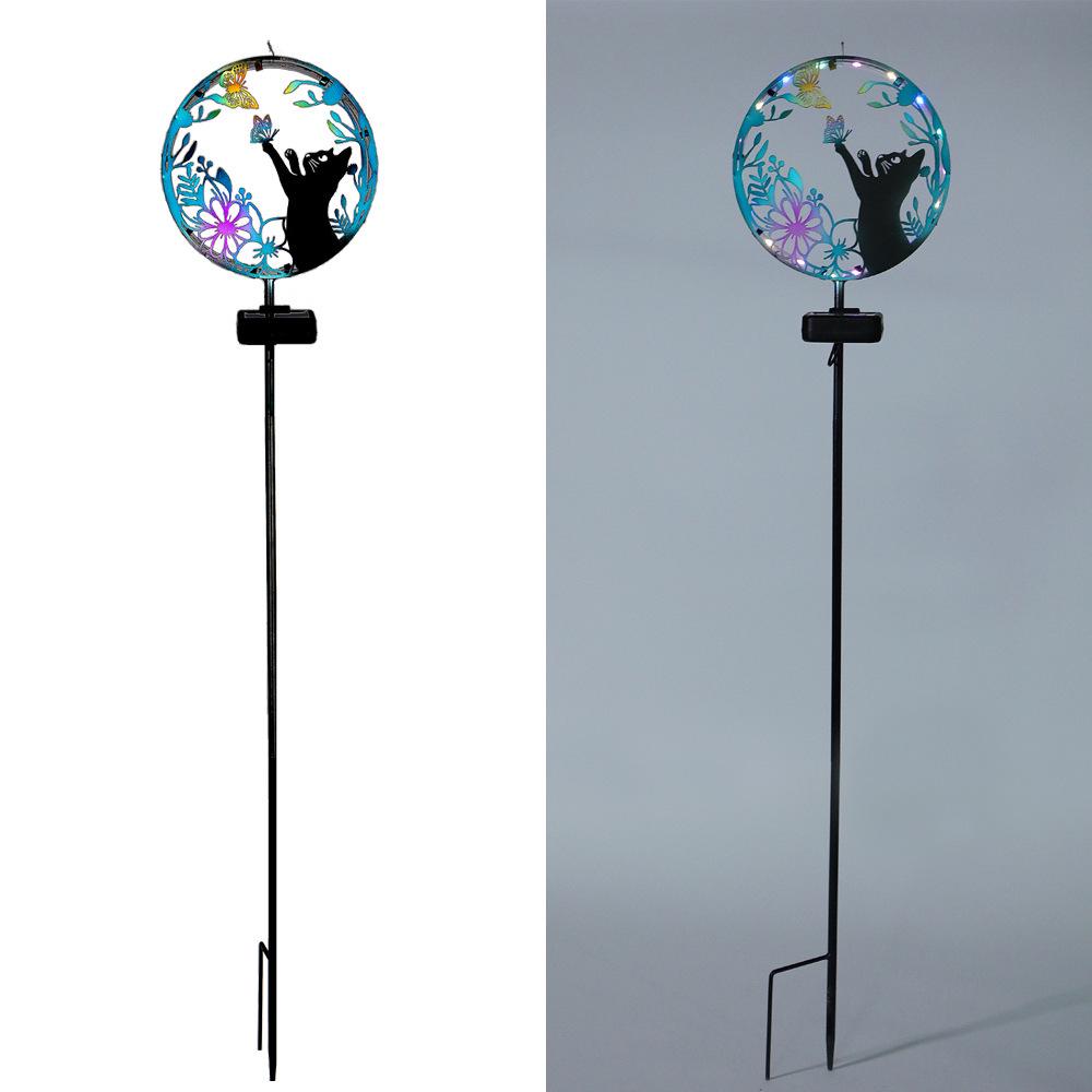 Rainproof Solar Wrought Iron Decorative Garden Light