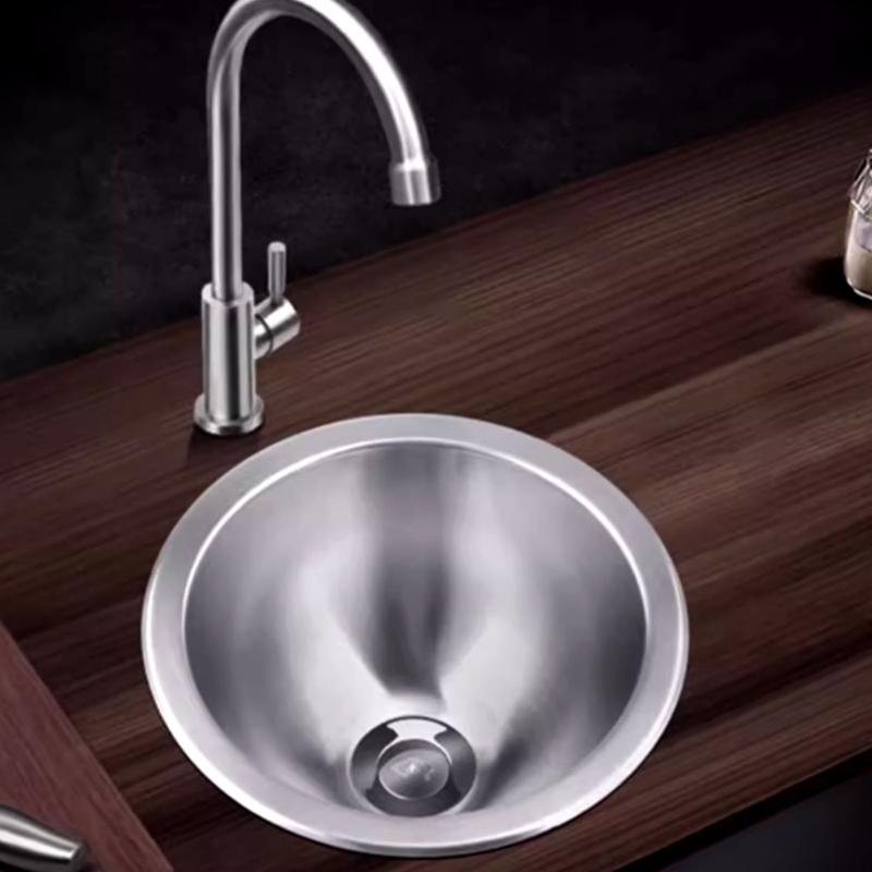 Practical Sturdy Stainless Steel Conical Basins Perfect for Balconies Room and Tight Areas Easy Installion Designs