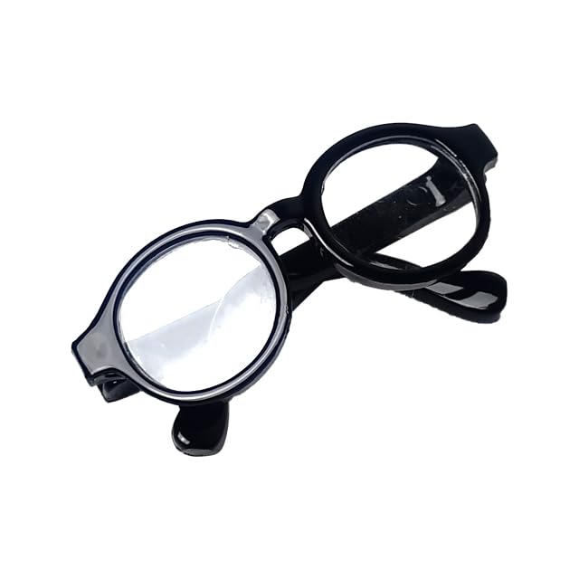 [DOYOUCOTO] [4.5cm Lenses Included] Glasses for Plush Toys, Dolls, Chibi Plushies, Oshikatsu, Round Glasses, Mini Sunglasses, Doll Parts, Small