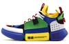 Way Of Wade Cushioning Slip Resistant Mid Top Vintage Basketball Shoes Women's Blue Green Yellow AGWN024-1