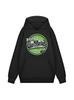 Gas Monkey Mens Hoodie | Adults Blood, Sweat and Beers Graphic Hooded Sweatshirt in Black | Distressed American Garage Mechanic Motors Casual Fit Appa