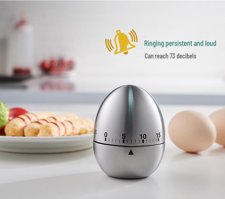 Edelstahl 60-Minuten Eieruhr für Küche und Backen