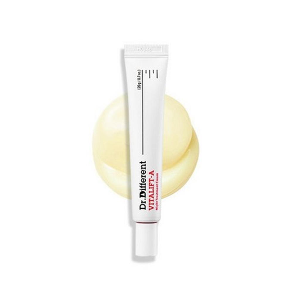 Dr. Different VitaLift A Night Cream 20g - night care, retinol, repair, elasticity, Korean