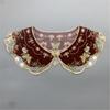 Lace Laple Shawl for Lady Girl Shawl Collar Beautiful Floral Embroidery Collar