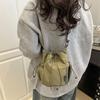 Purse Drawstring Bucket Bag Korean Style Small Crossbody Bag Cute Nylon Shoulder Bag  Girls