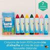 Koupelnové voskovky - Honeysticks - 7 zářivých barev - Včelí vosk - Netoxické - Pro děti