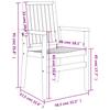 3 Piece Garden Dining Set Solid Teak Wood
