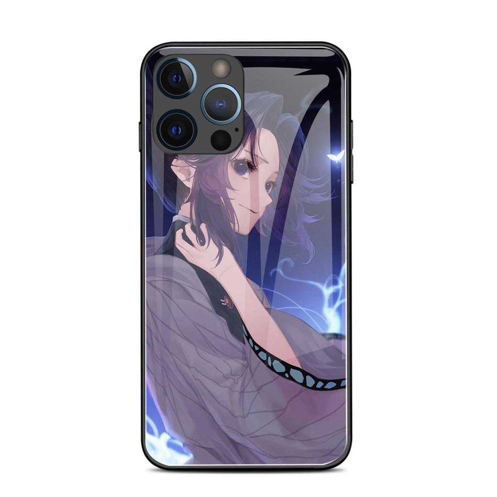 Japonez Demon Slayer Cartoon din sticlă temperată husă pentru telefon pentru Iphone 6 7 8 14 Plus X Xs Max Xr 11 12 13 14 Pro Max Se