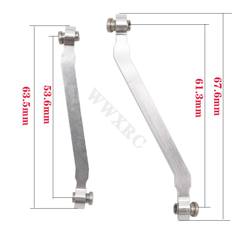 WWXRC Metal Chassis Pull Rods Drag Link Suspension for MN D90 D91 D96 D99 D99S MN90 MN99S 1/12 RC Car Upgrade Parts