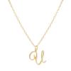 Elegant 26-Letter Uppercase Pendant Necklace: Simple and Fashionable European-American Clavicle Chain with Niche Design