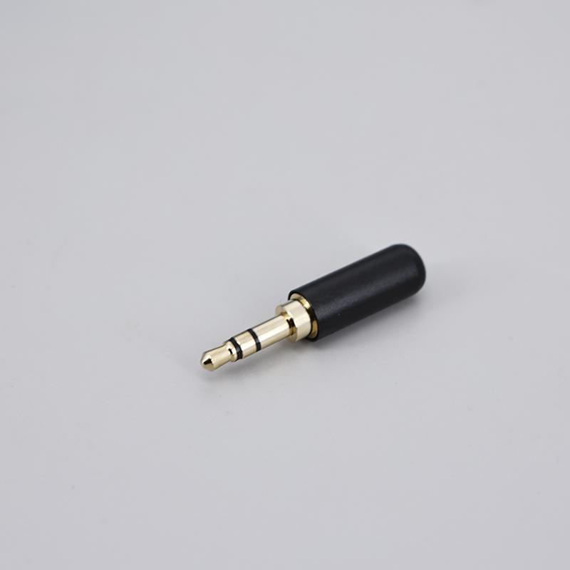 3.5mm Audio Jack Male Connector 3 4 Pole 3.5 Adapter Headphone Plug Earphone Repair Black Cable Solder Wire DIY AUX