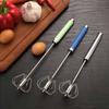 Hand Pressure Egg Beater Cream Utensils Whisk Kitchen Accessories Tools Stainless Steel Self Turning Manual Mixer Semi-automatic