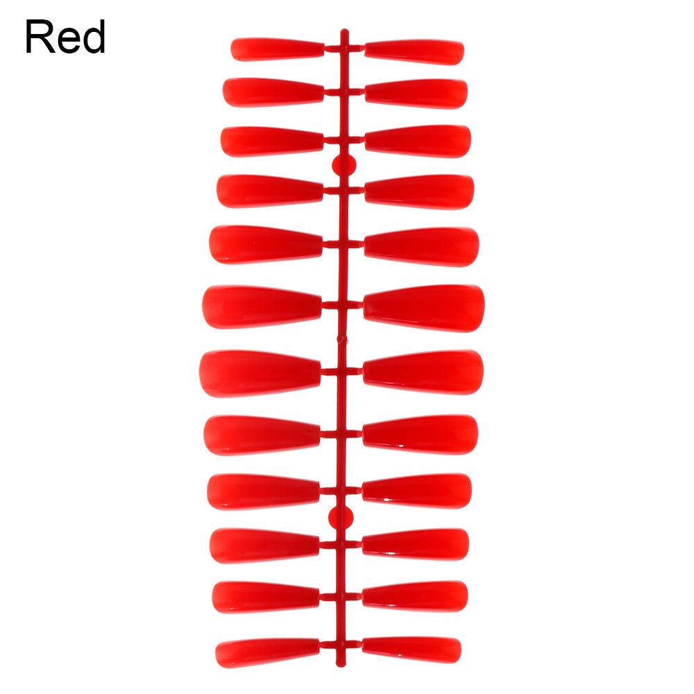 

24/100Pcs Candy Color False Nail Tips Full Cover Matte Acrylic Ballerina Fake Nails Tip DIY Beauty Manicure Extension Tools red 24pcs