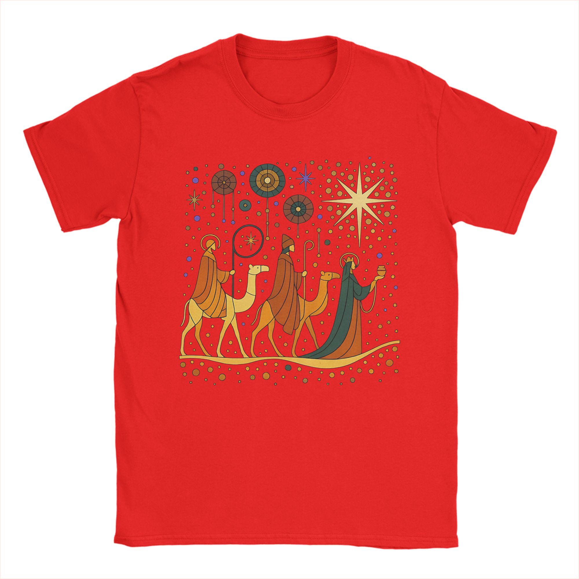 Día de los Reyes Magos Epifanía Three kings Tee Shirt for Men Women Printed T Shirts Cotton Clothes S