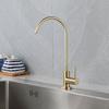 304 Stainless Steel Brushed Gold Kitchen Faucet 1/4" Water Purifier Faucet Direct Drinking Faucet Anti-Osmosis Purifier Tap