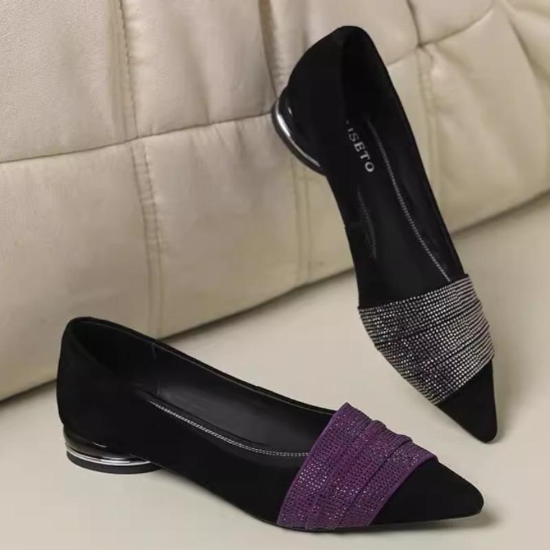 Mode 2025 Frühling Neue Spitzschuhe Einfarbig Designer Flache Schuhe Lässige Outdoor Wanderschuhe Bequem Abriebfest Slipper