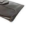 Hermes H Logo Vintage Jige PM Bag Document Bag Flap Clutch Bag Dark Brown