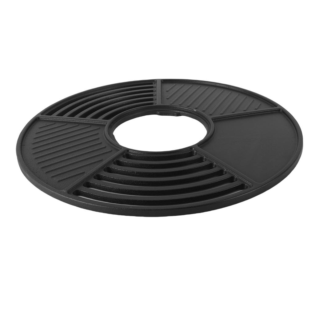 Grt Cast Iron   Grill, 42cm Non Stick Coated Round Cooking Grill for Outdoor Party Gathering Grills